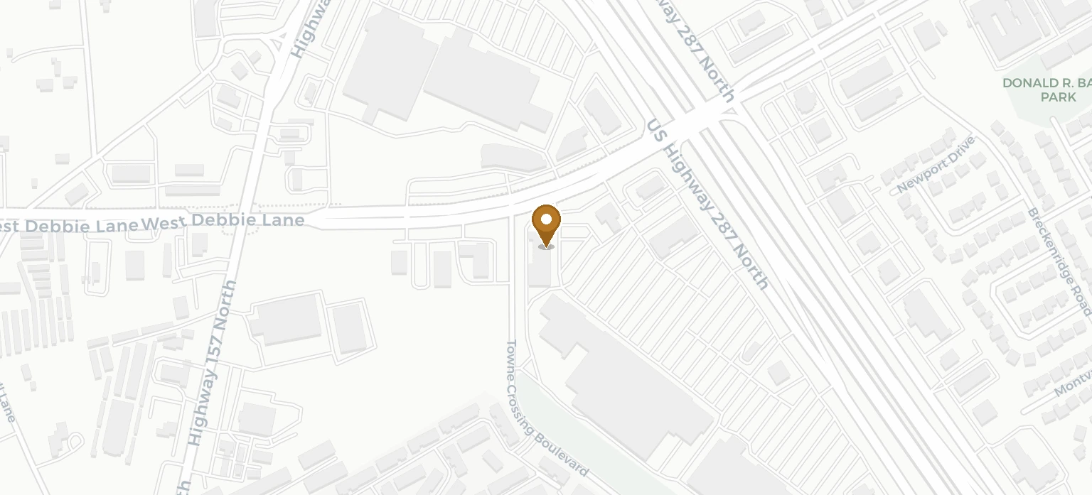 Map showing Timeless Tailor and Alteration in Mansfield, Texas
